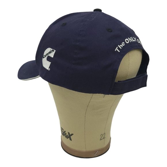 Valvoline Logo Patch Cummins Strapback Cap Trucker Baseball Hat Otto Blue - Picture 12 of 15